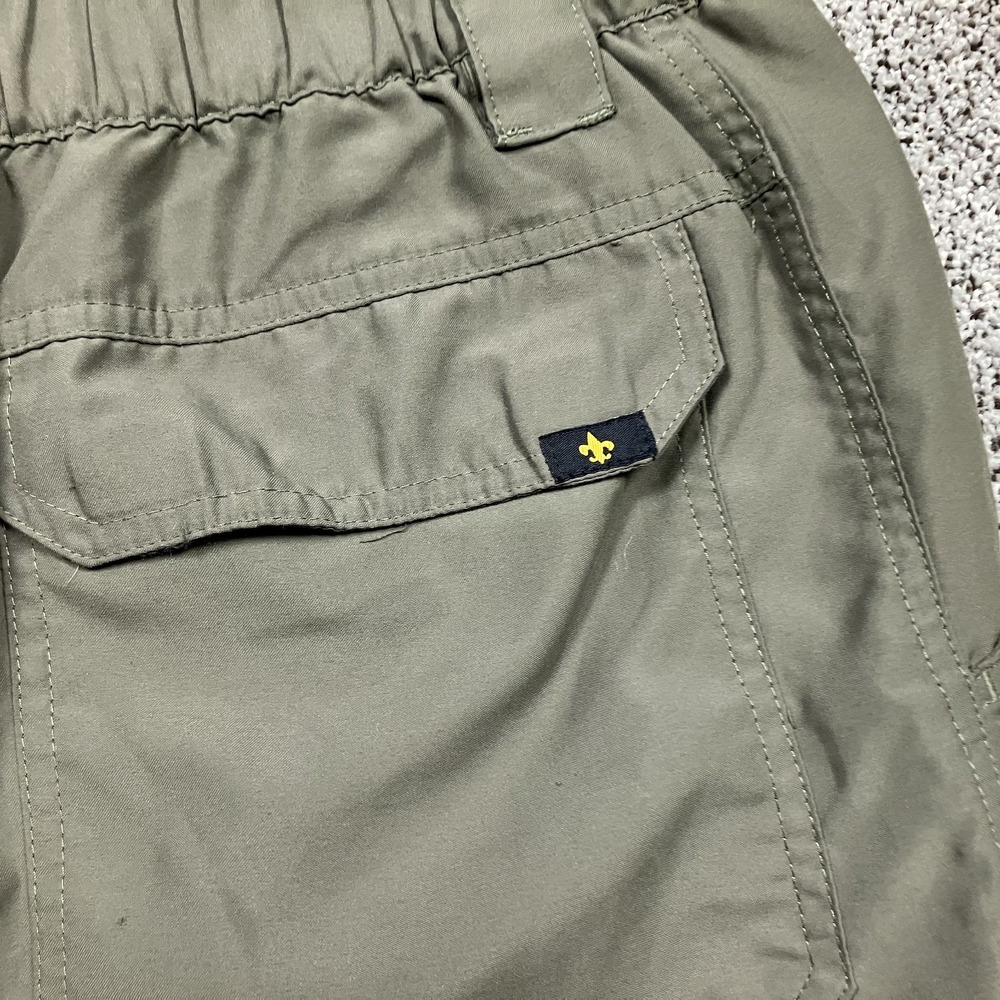 Boy Scouts‎ Of America Shorts Mens Small Green Cargo Uniform Switchbacks Relaxed - Picture 8 of 9